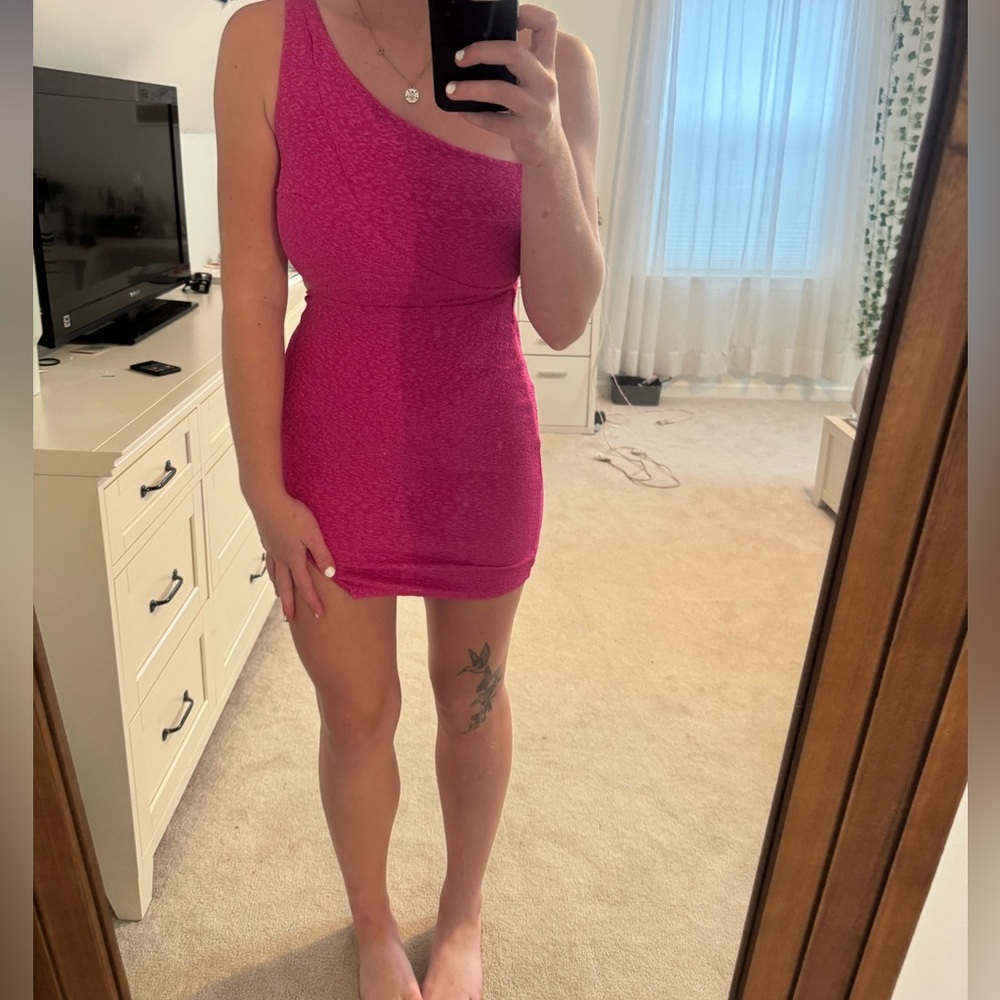 City Studio Hot Pink Dress